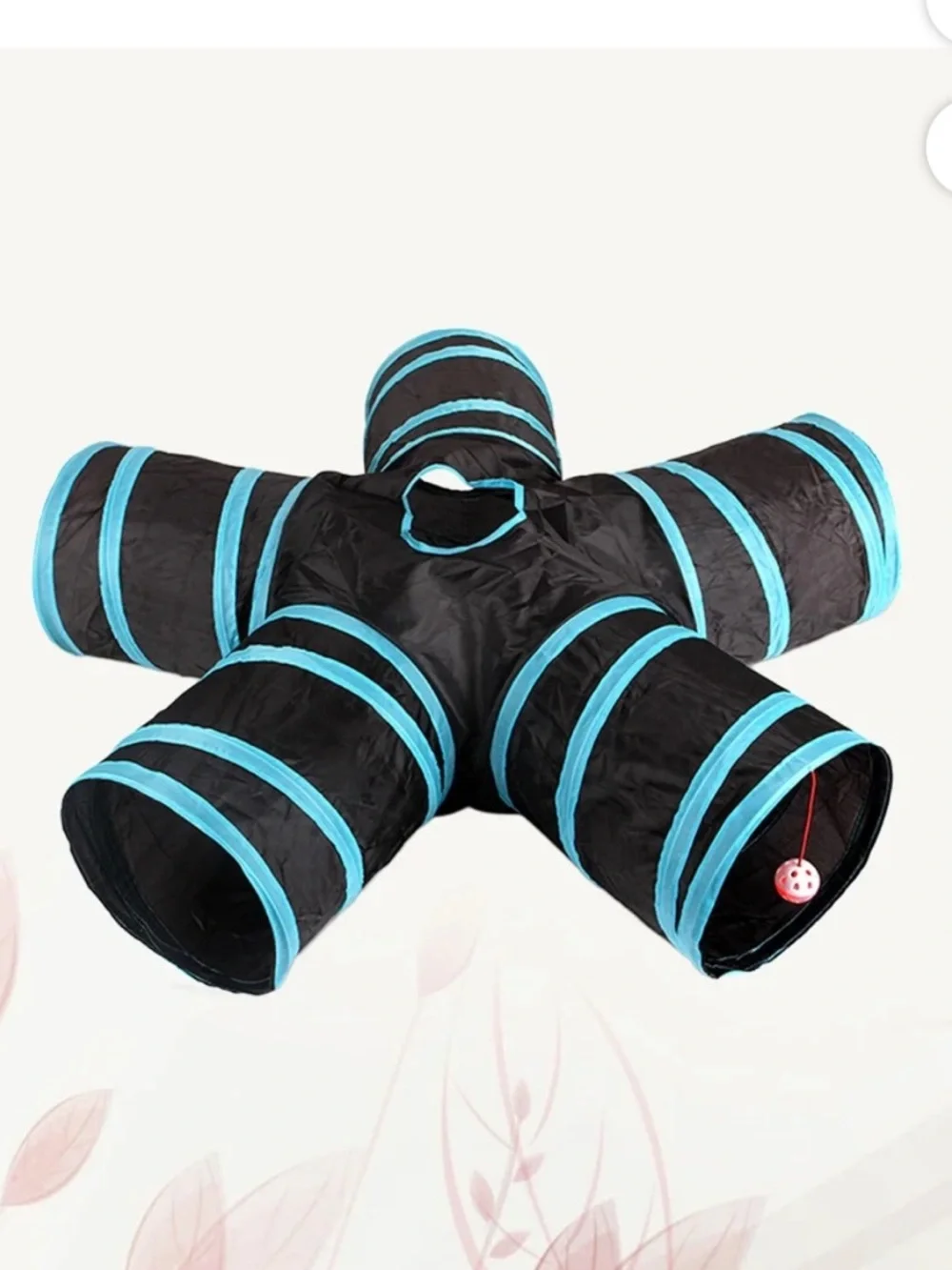 Multi-Arm Cat Tunnel Play Center - Black and Blue